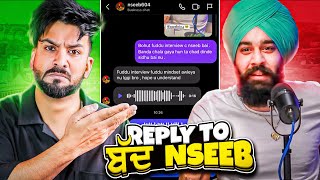 MY REPLY TO ਬੱਦNSEEB interview on Sidhu Moose Wala  CHAT EXPOSED by Aman Aujla [upl. by Iteerp67]