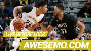 DraftKings amp FanDuel NBA DFS Live Before Lock  Wed 1114  Awesemocom [upl. by Oslec]