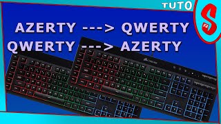 Passer de AZERTY à QWERTY Rapidement  tuto windows [upl. by Eiramanitsirhc]