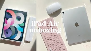 SILVER iPad Air 4 2020 Unboxing iPad Pro 11quot Twin Edge Display  First Detail View  4K 60FPS [upl. by Yves]