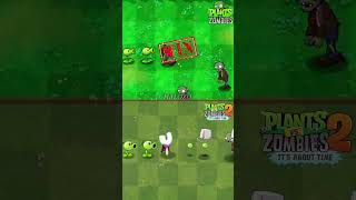 Pvz vs Pvz 2  Two Peashooter amp Magnet Shroom Plant Vs Two Bucket Head Zombie shorts [upl. by Vladamar]