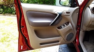 How to Remove a Door Panel in a Toyota RAV4 2001 to 2005 [upl. by Blumenthal]