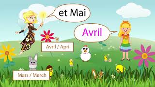 French Seasons and Months Song Les saisons et mois en Français  Learning French for children [upl. by Atsylak]