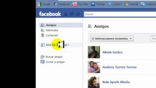 Como sacar una lista de amigos de facebook [upl. by Nnayd]