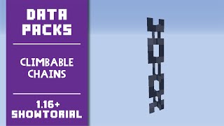 Climbable Chains Data Pack  ShowcaseTutorial  Minecraft 116 [upl. by Dag]