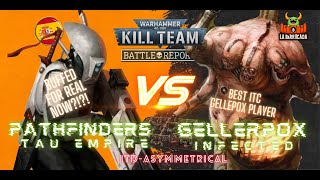 PATHFINDERS VS GELLERPOX  ASIMMETRYCAL IN TO THE DARK MAP  Battle Report Kill Team EN ESPAÑOL [upl. by Eugenides]