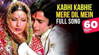 Kabhi Kabhie Mere Dil Mein  Full Song  Rakhee Amitabh Bachchan Shashi Kapoor  Lata Mangeshkar [upl. by Charlena303]