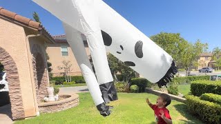 Giant 20ft Ghost Air Dancer inflatable tube man [upl. by Jerrome254]