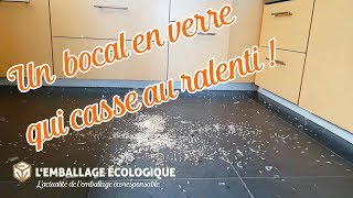 Un bocal en verre qui casse au ralenti [upl. by Attirehs]