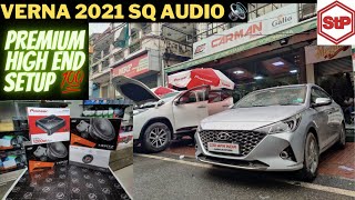 VERNA 2021 Modified with High End AUDIO Upgrade 🔊🤯 STP Damping 🔨 Verna Accessories  CAR MAN INDIA [upl. by Naujej]