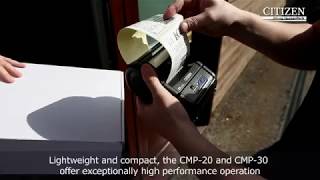 Citizen CMP20 and CMP30 MobilePortable Printers in Action [upl. by Gwendolen]