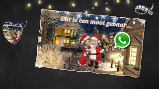 Kerstgroet via Whatsapp nieuwjaarswens messenger [upl. by Ihsir]