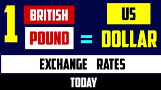 1 British pound to US dollar Sterling Exchange Rates Today 11 June 2024 GBPUSD [upl. by Alanna]