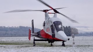 KMAX Intermeshing Rotors Helicopter Startup amp Takeoff [upl. by Tanney]