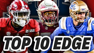 2024 NFL Draft Top 10 EDGE Rankings  Jared Verse Dallas Turner and more [upl. by Mireielle]