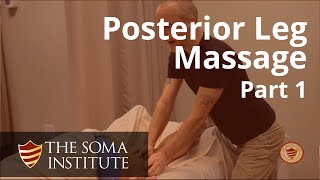 General Posterior Leg Protocol Beginning Massage Techniques Part 1 [upl. by Ahl]