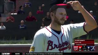 Atlanta Braves vs Washington Nationals Game 132162 MLB THE SHOW 24 [upl. by Freddi]