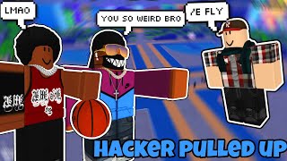 This HACKER pulled up on me and FlexPlayz  ROBLOX HOOPZ [upl. by Miner]