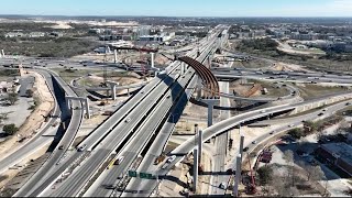 TxDOT continues construction work on massive expansion project [upl. by Swaine]