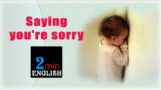 Saying youre sorry  Spoken English Video [upl. by Follansbee]