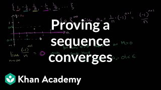 Proving a sequence converges using the formal definition  Series  AP Calculus BC  Khan Academy [upl. by Ibrik]