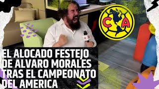 EL ALOCADO FESTEJO DE ALVARO MORALES TRAS EL CAMPEONATO DEL AMERICA [upl. by Tu]