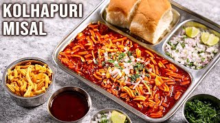 How To Make The Tastiest Kolhapuri Misal at Home  Yummy Breakfast Meal Snack [upl. by Aney657]