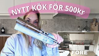 VLOGG 31  HELT NYTT KÖK MED DEKORPLAST [upl. by Maryann991]