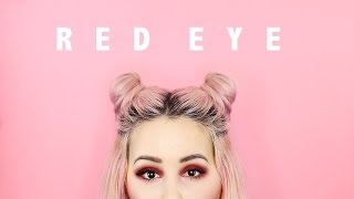 Red Eye Make Up Tutorial  by tashaleelyn [upl. by Peedsaj894]