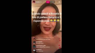 Quando chiedi a Rosalia di parlare in italiano [upl. by Attenehs]