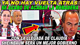 Se acabó AMLO pone en todo lo alto a Claudiasheinbaum Calderón y PRIAN en picada [upl. by Elonore]