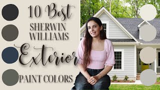 10 BEST Sherwin Williams Exterior Paint Colors [upl. by Eanil]