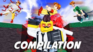 ROBLOX Strongest Battlegrounds Funniest Moments COMPILATION 💪 [upl. by Nuahsyar44]