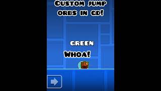 Custom JUMP ORBS in Geometry Dash  geometrydash subscribe gd funny shorts [upl. by Seagraves]