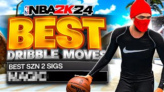 NEW BEST DRIBBLE SIGS IN NBA 2K24 SEASON 2  FASTEST SIGS amp COMBOS FOR NBA2K24 [upl. by Irby]