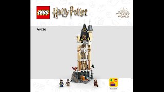 LEGO Instructions  Harry Potter  76430  Hogwarts Castle Owlery  Goblet of Fire [upl. by Adiaros]