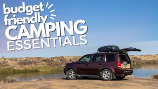 Affordable SUV CAMPING Essential Items We LOVE and bring on EVERY trip Honda Pilot Camper [upl. by Delahk]