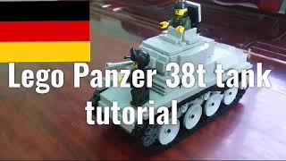 Lego Panzer 38t tank tutorial [upl. by Eniamurt708]