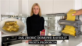 JAK ZROBIĆ DOMOWY MAKARON  PROSTA PROPORCJA dyniowe ravioli  ladycolour vlog [upl. by Adnof]