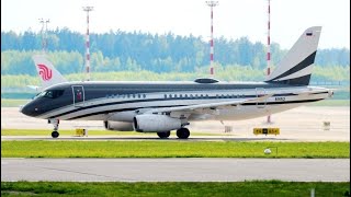 Exclusive Sukhoi SuperJet100 AURUS Business Jet Takeoff [upl. by Eramal]