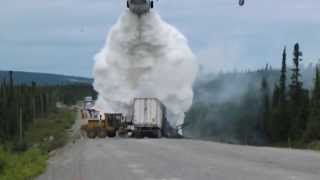 Water Bomber at Trans  Labrador Highway Accident [upl. by Emixam950]