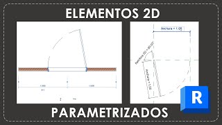 Elementos 2D para PUERTAS PARAMETRIZADOS en REVIT [upl. by Elawalo]