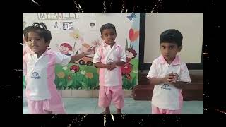 Warm up dance  Theme day celebrations  Modern kids  Pallavaram First Play School in Pallavaram [upl. by Lednek107]