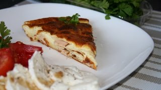 Quiche sans pâte au jambon facile et rapide [upl. by Cappella]