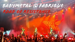 BABYMETAL World Tour Fabrique Milano  ROAD OF RESISTANCE Fan Cam 08122023 [upl. by Dorr]