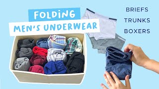 6 Neat Ways To Fold Men’s Briefs Trunks amp Boxers [upl. by Garlaand]