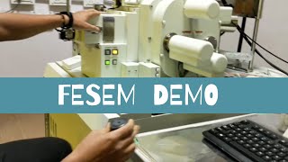 FESEM Demonstration  Field Emission Scanning Electron Microscopy  SEM [upl. by Hsenid]