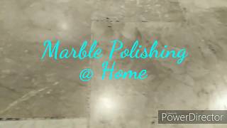 Polishing Marble Floors  DIY [upl. by Gosser]