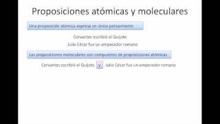 Repaso de lógica 1  Proposiciones atómicas y moleculares [upl. by Ikciv]