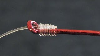 Easy Way To Snell A Hook  How To Tie A Hook To Fishing Line [upl. by Nolat]